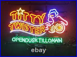 Ship From USA TittyTwister Neon Light Sign 24x20 Beer Bar Lamp Display Artwork