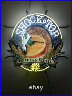 Shock Top Belgian White Beer Light Lamp Neon Sign 20 With HD Vivid Printing