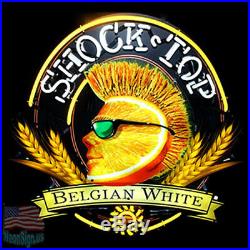 Shock top Belgian White Beer Neon Sign 20x16 From USA