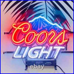 Snow Mountain Larger Beer 17x14 Neon Sign Lamp Light HD Vivid Bar Club EM