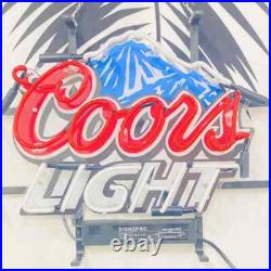 Snow Mountain Larger Beer 17x14 Neon Sign Lamp Light HD Vivid Bar Club EM