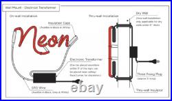 Sport Car Light Beer Neon Sign Lamp Bar Pub Man Cave Wall Decor Artwork 24x20