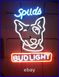 Spuds Mackenzie Beer 20 Neon Light Sign Lamp Bar Open Wall Decor Night Club Spuds Mackenzie Beer 20 Neon Light Sign Lamp Bar Open Wall Decor Night Club