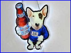 Spuds Mackenzie Beer Bottle 3D LED 20x14 Neon Sign Light Lamp Bar Wall Decor