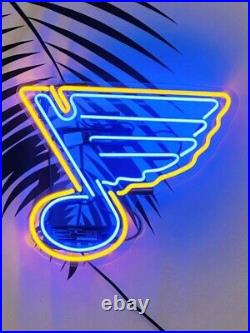 St. Louis Blues 17x14 Acrylic Neon Lamp Light Sign Beer Bar Night Club Party