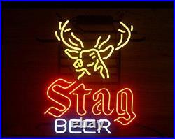 Stag Beer 20x16 Neon Sign Bar Lamp Glass Hanging Nightlight Artwork EY110