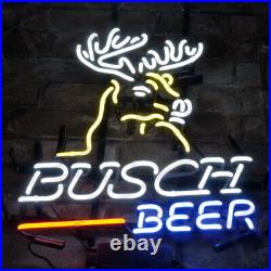 Stag Head Bvsch Beer Custom Wall Boutique Bar Neon Sign Vintage Glass Artwork