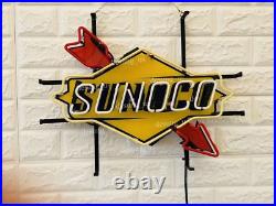 Sunoco Gas Gasoline Motor Oil 20x16 Neon Light Sign Lamp HD Vivid Printing Sunoco Gas Gasoline Motor Oil 20x16 Neon Light Sign Lamp HD Vivid Printing