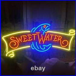 SweetWater Brewing Beer 20x12 Neon Light Sign Lamp Wall Decor Display Bar Open