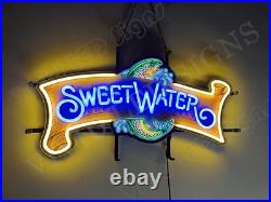 SweetWater Brewing Fish Beer 24 Vivid LED Neon Sign Lamp Light With Dimmer