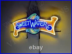 SweetWater Brewing Fish Beer 24 Vivid LED Neon Sign Lamp Light With Dimmer