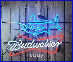 Swordfish Fish Beer Lager 24x20 Neon Light Sign Lamp Bar Open Wall Decor Night