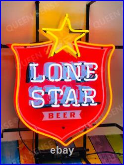Texas Lone Star Beer Shield Bar Club 20x16 Neon Sign Light HD Vivid Printing Texas Lone Star Beer Shield Bar Club 20x16 Neon Sign Light HD Vivid Printing