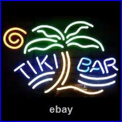 Tiki Bar Palm Tree Neon Sign Light Beer Bar Party Wall Decor Nightlight 17x14