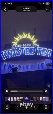 Twisted Tea Hard Iced Tea Neon Lighted Beer Sign Breweriana
