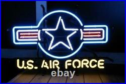 U. S. Air Force Neon Light Sign 24x20 Beer Bar Decor Lamp Glass Artwork