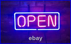US STOCK 17 Open Rectangle Beer Neon Sign Light Lamp Decor Artwork Poster JY