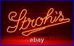 US STOCK 17 Stroh's Beer Neon Sign Light Lamp Decor Artwork Collection Bar JY