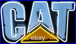 US STOCK 20 Cat Caterpillar Beer Bar Neon Sign Light Lamp HD Vivid Printing JY