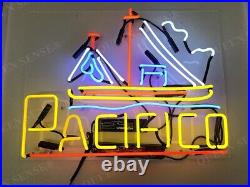 US STOCK 20 Cerveza Pacifico Sailboat Acrylic Neon Sign Lamp Light Beer JY