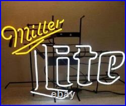 US STOCK 20 Miller Lite Logo Beer Neon Sign Light Lamp Decor