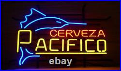 US STOCK 20x16 Cerveza Pacifico Swordfish Neon Sign Light Lamp Decor Bar Beer