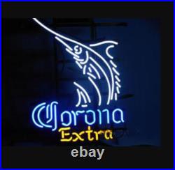 US STOCK 20x16 Corona Extra Swordfish Bar Neon Sign Light Lamp Beer Cave Decor