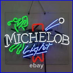 US STOCK Golfer Light Beer Neon Sign 19x15 Beer Bar Cave Store Wall Decor Gift US STOCK Golfer Light Beer Neon Sign 19x15 Beer Bar Cave Store Wall Decor Gift