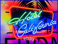 US STOCK Hotel California 20x16 Neon Sign Lamp Light With HD Vivid Printing