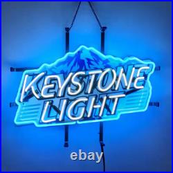 US STOCK Keystone Light Beer Neon Sign Lamp 19x15 Beer Bar Cave Store Decor Gift