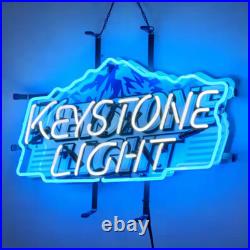 US STOCK Keystone Light Beer Neon Sign Lamp 19x15 Beer Bar Cave Store Decor Gift