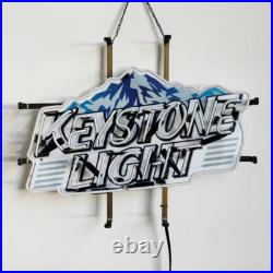US STOCK Keystone Light Beer Neon Sign Lamp 19x15 Beer Bar Cave Store Decor Gift
