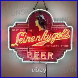 US STOCK Leinenkugels Beer Neon Sign 24x20 Custom Beer Bar Pub Wall Decor Gift