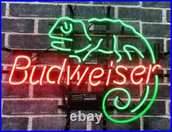 US STOCK Lizard Beer 20x16 Neon Light Sign Lamp Artwork Bar Open Wall Decor