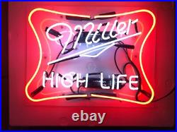 US STOCK Miller High Life Miller Lite Beer Acrylic 20x16 Neon Sign Light Glass