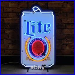 US STOCK Miller Lite Beer Can 24x20 Neon Sign Lamp Light HD Vivid Printing