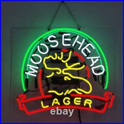 US STOCK Moosehead Lager Beer Neon Sign 19x15 Beer Bar Pub Cave Wall Decor Gift US STOCK Moosehead Lager Beer Neon Sign 19x15 Beer Bar Pub Cave Wall Decor Gift