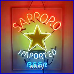 US STOCK Sapporo Imported Beer Neon Sign 19x15 Beer Bar Cave Wall Decor Gift US STOCK Sapporo Imported Beer Neon Sign 19x15 Beer Bar Cave Wall Decor Gift