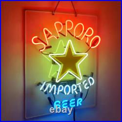 US STOCK Sapporo Imported Beer Neon Sign 19x15 Beer Bar Cave Wall Decor Gift US STOCK Sapporo Imported Beer Neon Sign 19x15 Beer Bar Cave Wall Decor Gift