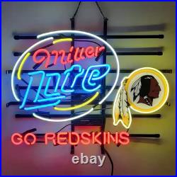 US STOCK Washington Go Redskins Beer Neon Sign 24X20 Beer Bar Cave Decor Gift
