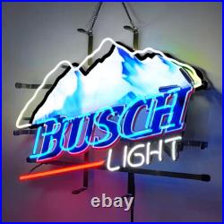 US Stock Buschs Light Neon Sign 19x15 Beer Bar Pub Wall Decor With HD Printing