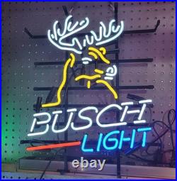 US Stock Bvsch Light Deer Neon Sign 19x15 Lamp Beer Bar Man Cave Room Wall Decor