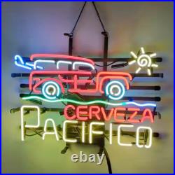 US Stock Cerveza Pacifico Neon Sign Light Lamp Sport Club Wall Decor Art 24x20