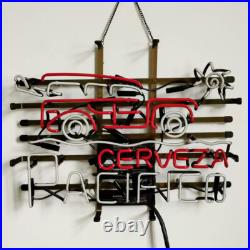 US Stock Cerveza Pacifico Neon Sign Light Lamp Sport Club Wall Decor Art 24x20