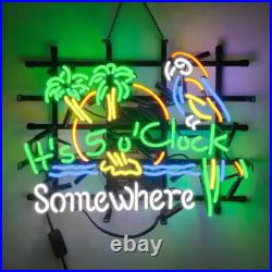 US Stock It's 500 Somewhere Neon Sign 19x15 Beer Bar Pub Wall Decor Gift