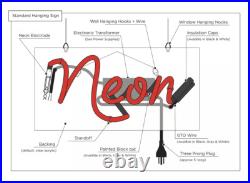 US Stock Lady Luck Casino Open Neon Sign Light Lamp Room Bar Wall Decor 24x20