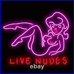 US Stock Live Nudes Beer Neon Sign Bar Pub Store Wall Window Decor 19x15