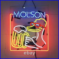 US Stock Molson Beer Neon Sign 19x15 Bar Pub Man Cave Wall Decor Artwork