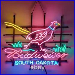 US Stock South Dakota Pheasant Beer Neon Sign 19x15 Beer Bar Cave Wall Decor
