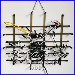 US Stock South Dakota Pheasant Beer Neon Sign 19x15 Beer Bar Cave Wall Decor